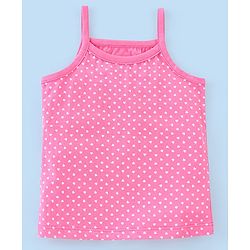 Babyhug 100% Cotton Sleeveless Slips Pack Of 3 - Pink White & Blue