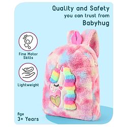 Babyhug Unicorn Soft Fur Bag Height 12.9 Inch (Colour May Vary)