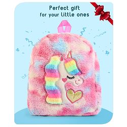 Babyhug Unicorn Soft Fur Bag Height 12.9 Inch (Colour May Vary)