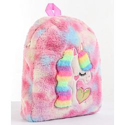 Babyhug Unicorn Soft Fur Bag Height 12.9 Inch (Colour May Vary)