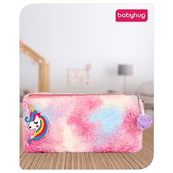 Babyhug Unicorn Pencil Pouch -Multicolor
