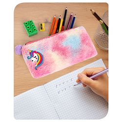 Babyhug Unicorn Pencil Pouch -Multicolor