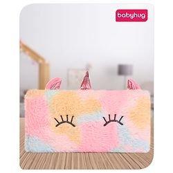 Babyhug Unicorn Applique Fur Pencil Pouch  (Colour & Print May Vary)
