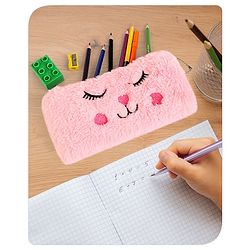 Babyhug Cat Pencil Pouch - Pink