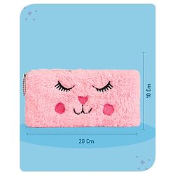 Babyhug Cat Pencil Pouch - Pink