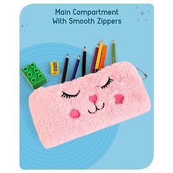 Babyhug Cat Pencil Pouch - Pink