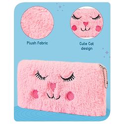 Babyhug Cat Pencil Pouch - Pink