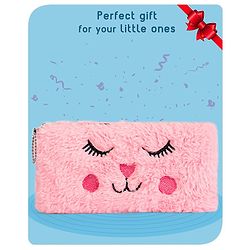 Babyhug Cat Pencil Pouch - Pink