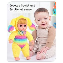Babyhug Ear Moving Doll with Music - Yellow