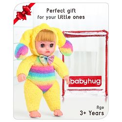 Babyhug Ear Moving Doll with Music - Yellow