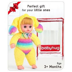 Babyhug Ear Moving Doll with Music - Yellow