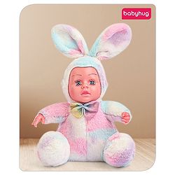 Babyhug Cute Kitten Ear Doll Pink & Yellow - Height 23.5 cm