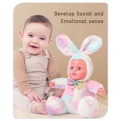 Babyhug Cute Kitten Ear Doll Pink & Yellow - Height 23.5 cm