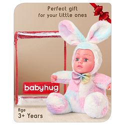 Babyhug Cute Kitten Ear Doll Pink & Yellow - Height 23.5 cm