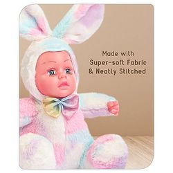 Babyhug Cute Kitten Ear Doll Pink & Yellow - Height 23.5 cm