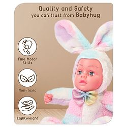 Babyhug Cute Kitten Ear Doll Pink & Yellow - Height 23.5 cm