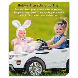 Babyhug Cute Kitten Ear Doll Pink & Yellow - Height 23.5 cm