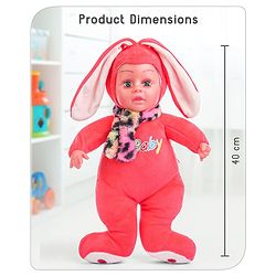 Babyhug Rabbit Standing Doll (Colour may Vary) - Height 35.5 cm