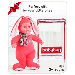 Babyhug Rabbit Standing Doll (Colour may Vary) - Height 35.5 cm