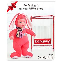 Babyhug Rabbit Standing Doll (Colour may Vary) - Height 35.5 cm