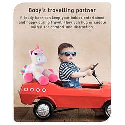 Babyhug Laying Unicorn Rainbow Pink - Height 33 cm