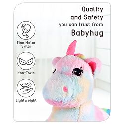 Babyhug Laying Unicorn Rainbow Pink - Height 33 cm