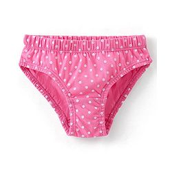 Babyhug 100% Cotton Panties Floral Print Pack of 3 - Pink Turquoise & Navy