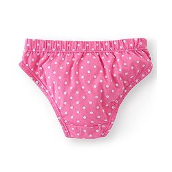 Babyhug 100% Cotton Panties Floral Print Pack of 3 - Pink Turquoise & Navy