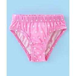 Babyhug 100% Cotton Panties Heart & Popsicle Print Pack of 3- Pink Green & White