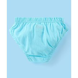 Babyhug 100% Cotton Panties Dot & Floral Print Pack of 3- Pink Blue & White