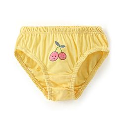 Babyhug 100% Cotton Panties Fruits Print Pack of 3 - Red White & Yellow