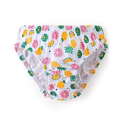 Babyhug 100% Cotton Panties Fruits Print Pack of 3 - Red White & Yellow