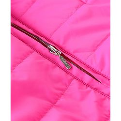 Babyhug Woven Full Sleeves Solid Hooded Jacket - Pink