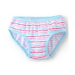 Babyhug 100% Cotton Knit Panties Stripes & Floral Print Pack of 3 - Blue White & Pink
