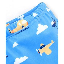 Babyhug Swimming Trunk Aircraft Print - Blue