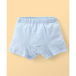 Babyhug 100% Cotton Trunk Striped & Palms Printed Pack of 3 - Green & Blue