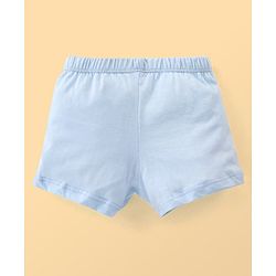 Babyhug 100% Cotton Trunk Striped & Palms Printed Pack of 3 - Green & Blue
