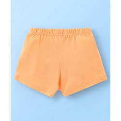 Babyhug 100% Cotton Solid and Elephant Printed Trunk Pack of 3 - Orange & White