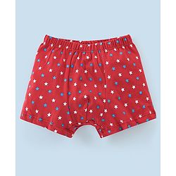 Babyhug 100% Cotton Star Printed Trunk Pack of 5 - Multicolour