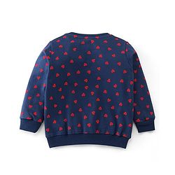 Babyhug Cotton Knit Full Sleeves Sweatshirt with Text Graphic Design Pack of 2 - Multicolour
