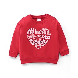 Babyhug Cotton Knit Full Sleeves Sweatshirt with Text Graphic Design Pack of 2 - Multicolour