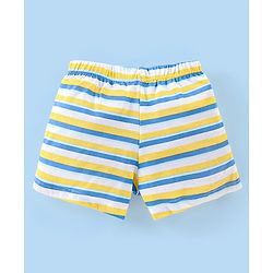 Babyhug 100% Cotton Knit Stripes & Printed Boxers Pack of 5 - Multicolour