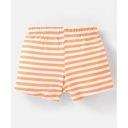 Babyhug 100% Cotton Knit Striped & Fish Printed Trunks Pack of 3 - Multicolour