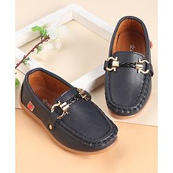 Cute Walk by Babyhug Slip Ons Party Wear Shoes - Navy Blue