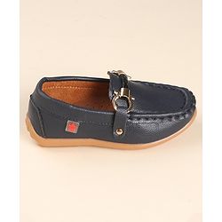 Cute Walk by Babyhug Slip Ons Party Wear Shoes - Navy Blue