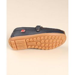 Cute Walk by Babyhug Slip Ons Party Wear Shoes - Navy Blue