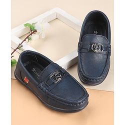 Cute Walk by Babyhug Slip On Loafers - Navy Blue