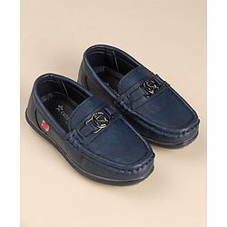 Cute Walk by Babyhug Slip On Loafers - Navy Blue