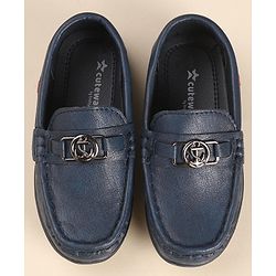 Cute Walk by Babyhug Slip On Loafers - Navy Blue