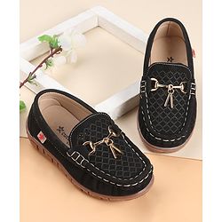 Cute Walk by Babyhug Formal Slip On Shoes - Black